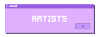 Artists Panel from Cute Retro Windows Panels Theme.